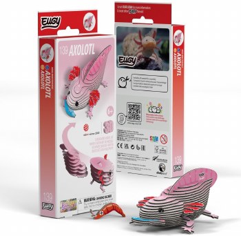 EUGY 3D CARDBOARD KIT AXOLOTYL