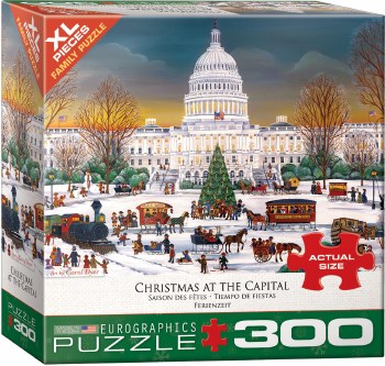 EUROGRAPHIC PUZZLE 300pc XMAS AT CAPITOL