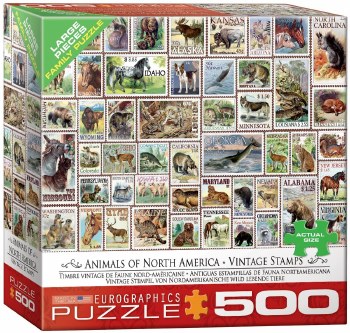 EUROGRAPHICS PUZZLE 500pc WILDLIFE OF NA