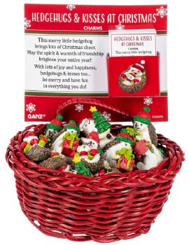 GANZ HOLIDAY HEDGEHOG CHARM