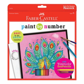 FABER-CASTELL PAINT BY NUMBER PEACOCK