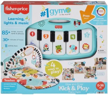 FISHER PRICE GLOW &amp; GROW GYM BLUE