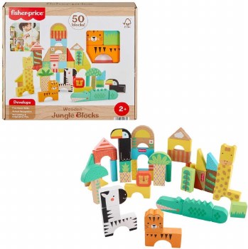 FISHER PRICE WOODEN JUNGLE BLOCKS