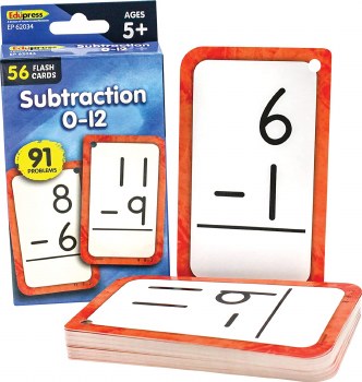 FLASH CARDS SUBTRACTION 0-12