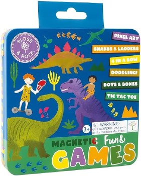 FLOSS &amp; ROCK DINO MAGNETIC TIN