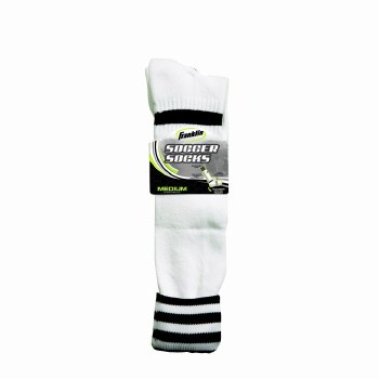 FRANKLIN SOCCER SOCK WHITE MEDIUM 2-5