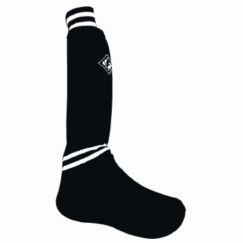 FRANKLIN SOCK 'R SHINGUARDS LARGE BLACK