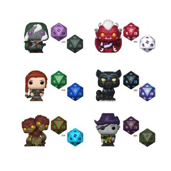 FUNKO POP! BITTY D&amp;D FIGURE &amp; DICE DISPL