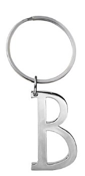 GANZ SILVER KEYRING B