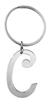 GANZ SILVER KEYRING C