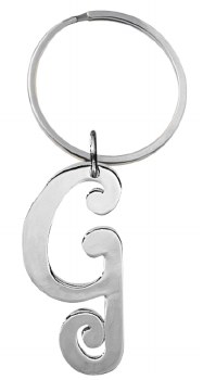 GANZ SILVER KEYRING G