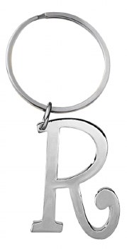 GANZ SILVER KEYRING R