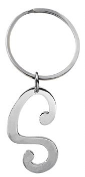 GANZ SILVER KEYRING S