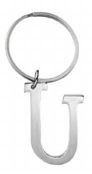 GANZ SILVER KEYRING U