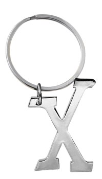 GANZ SILVER KEYRING X