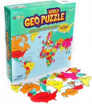 GEOPUZZLE COUNTRY SHAPED PUZZLE