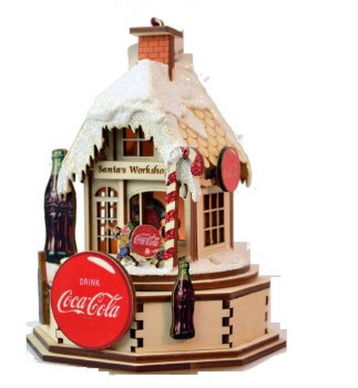 GINGER COTTAGES COCA COLA SANTA W/S