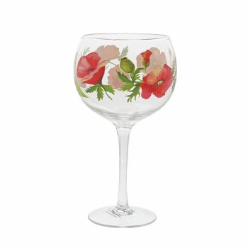GINOLOGY COCKTAIL GLASS POPPIES