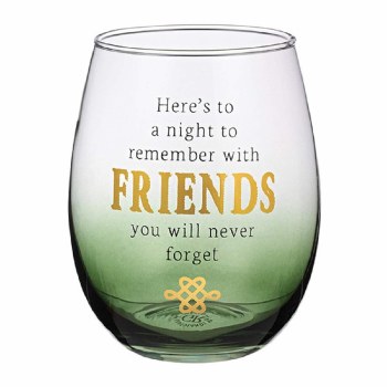 CELTIC FRIENDS STEMLESS WINE GLASS