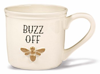 GRASSLANDS BEE BUZZ OFF OVERSIZED MUG