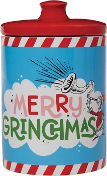 GRINCH MERRY CHRISTMAS COOKIE JAR