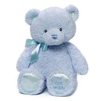 GUND MY 1ST TEDDY BLUE 15"