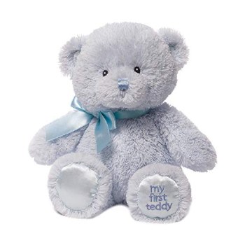 GUND MY 1ST TEDDY BEAR BLUE 10"