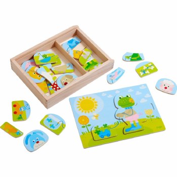 HABA MERRY ANIMAL MIX &amp; MATCH PUZZLE