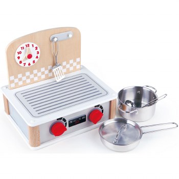 HAPE 2 IN 1 KITCHEN &amp; GRILL SET