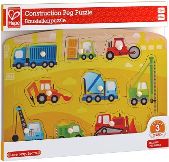 HAPE CONSTRUCTION PEG PUZZLE