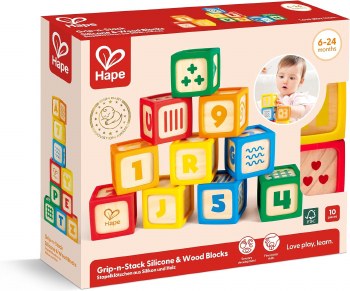 HAPE GRIP-N-STACK SILICONE WOOD BLOCKS