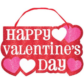 HAPPY VALENTINE'S DAY WOODEN SIGN