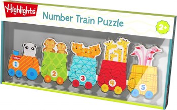 HIGHLIGHTS NUMBER TRAIN PUZZLE