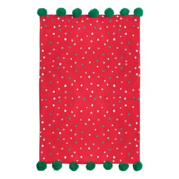 HOLIDAY RED CONFETTI PLACEMAT