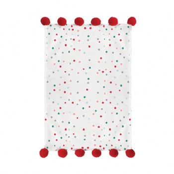 HOLIDAY WHITE CONFETTI PLACEMAT