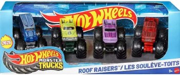 HOT WHEELS MONSTER TRCKS 4CT ROOF RAISER