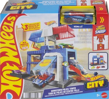 HOTWHEELS DOWNTOWN POLICE TOWER