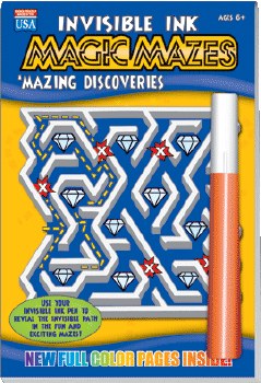 INVISIBLE INK MAZES 'MAZING DISCOVERY