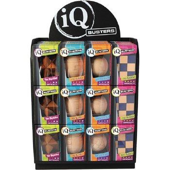 IQ BUSTERS WOODEN PUZZLE ASST