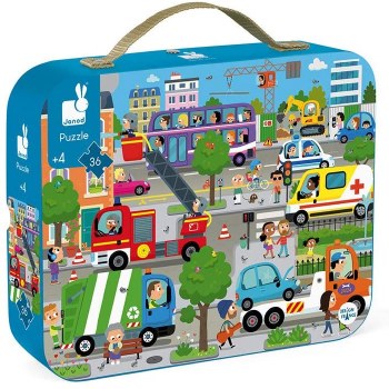 JANOD SUITCASE PUZZLE CITY LIFE 36pc