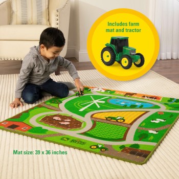JOHN DEERE PLAY CARPET W/VEHICLES