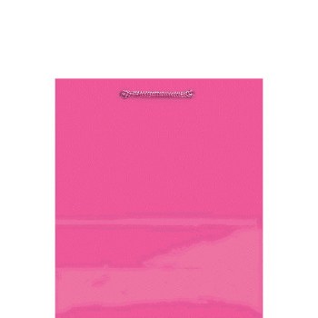 JUMBO GLOSSY GIFT BAG BRIGHT PINK