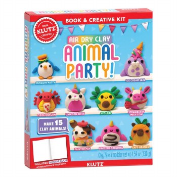 KLUTZ AIR DRY CLAY ANIMAL PARTY