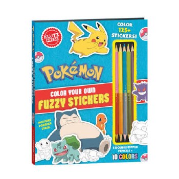 KLUTZ POKEMON FUZZY STICKERS