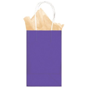 KRAFT GIFT BAG 8.5&quot; x 5.25&quot; x 3.5&quot; PURPL