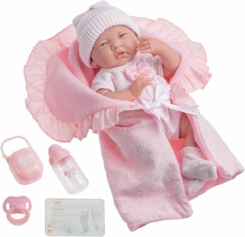 LA BABY 15.5" SOFT BODY NEWBORN DOLL