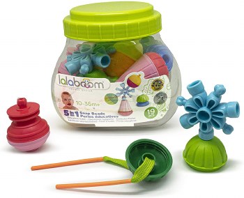 LALABOOM EDUCATIONAL BEADS 19PC