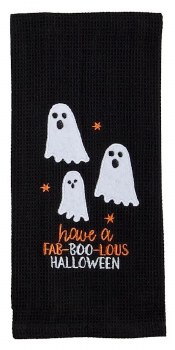 MUD PIE WAFFLE TOWEL FAB-BOO-LOUS