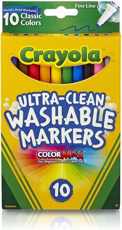 Crayola Washable Fine Markers 10 ct