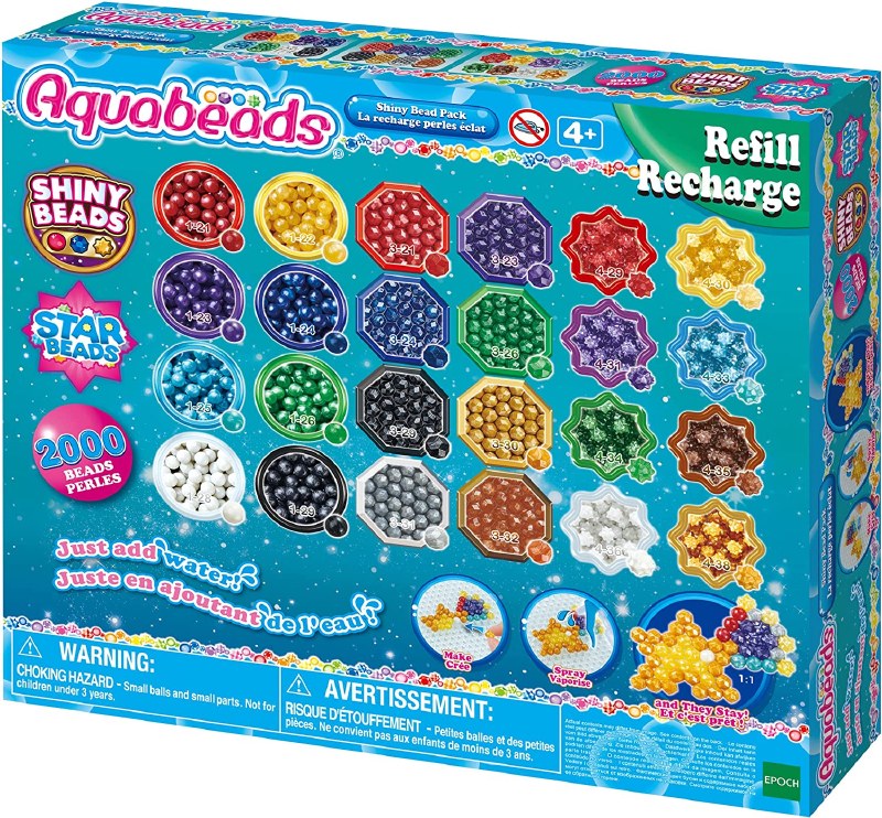Epoch Toys Arts & Crafts Toy Aquabeads Refill Animal Set Bead Pack